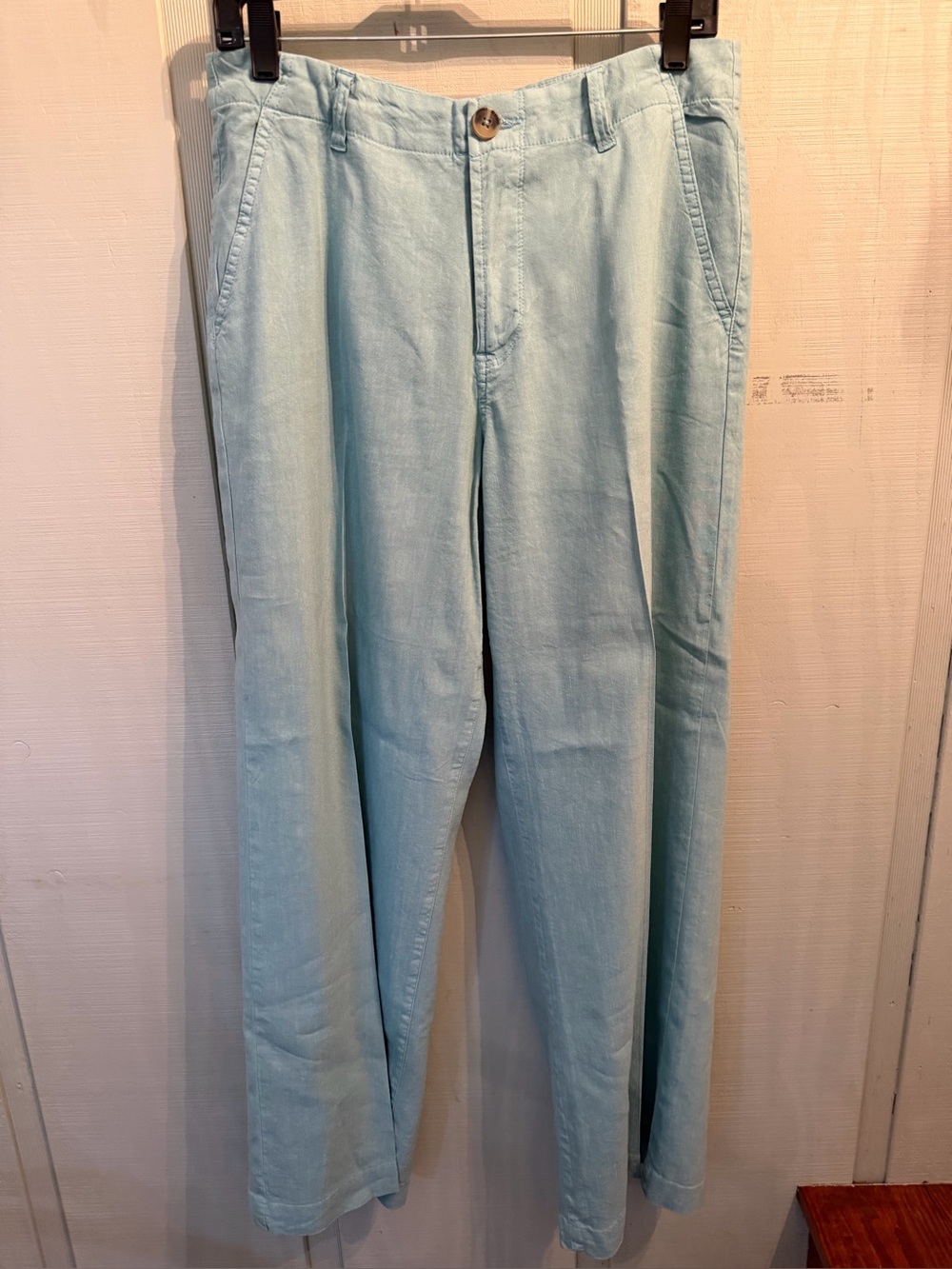 Kut light Blue Linen-Blend Trousers